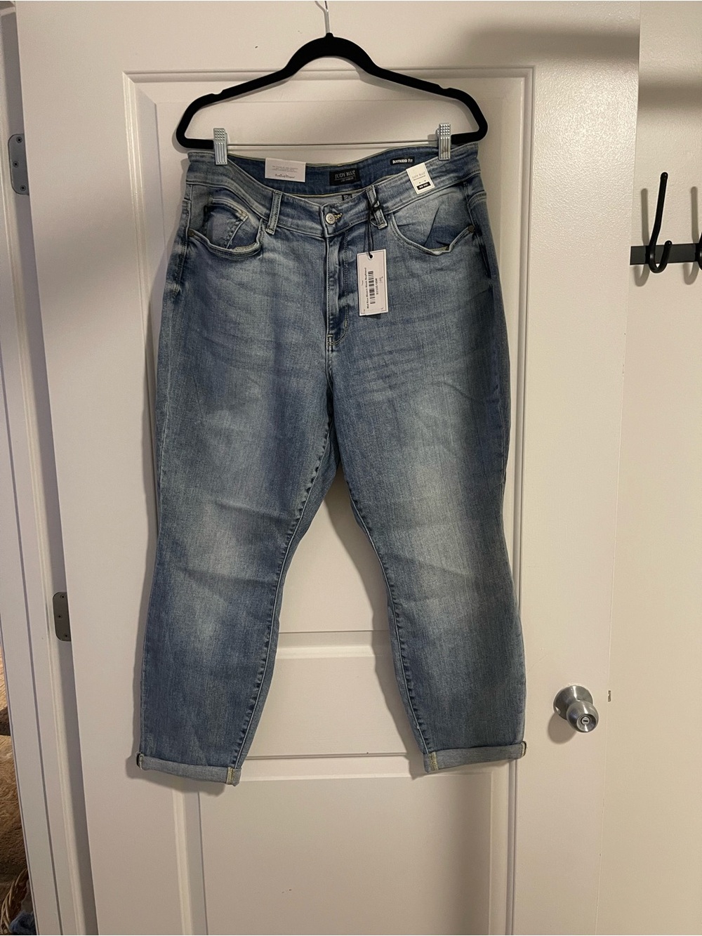 Judy Blue Washed Light Blue Cropped Ankle Jeans - Size 18W NWT